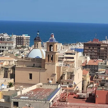 Terraza Panoramica Vistas Mar Y Castillo Daire Alicante